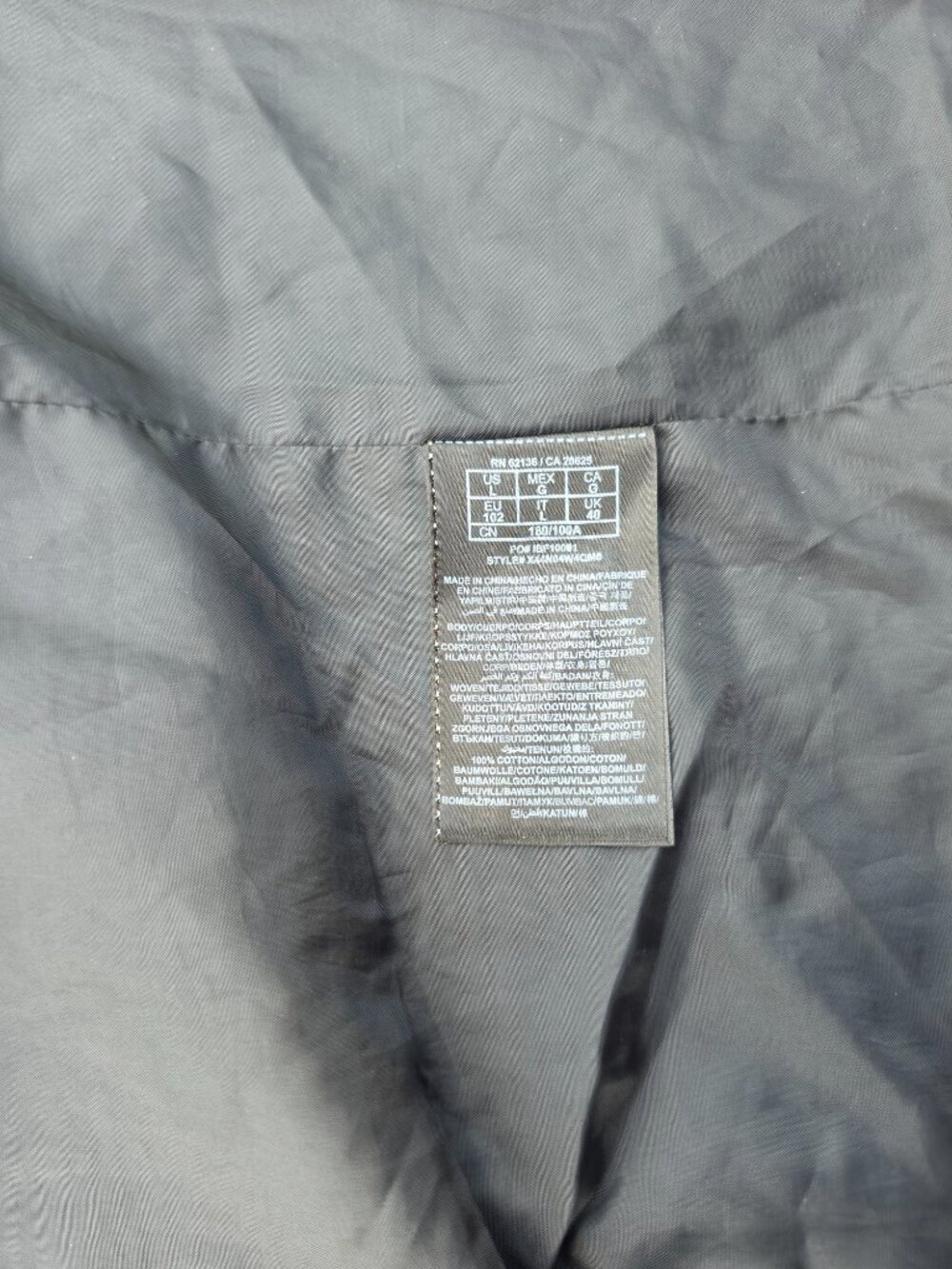 GUESS Size L/G Gray Pinstripe Hooded Vest – Zip & Button Front - Picture 6 of 11